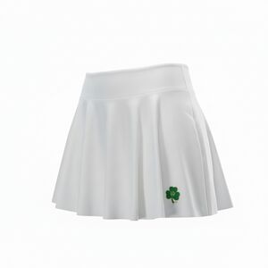 Under Armour Notre Dame Golf Skort M White Pleated Built-In Shorts Shamrock Logo